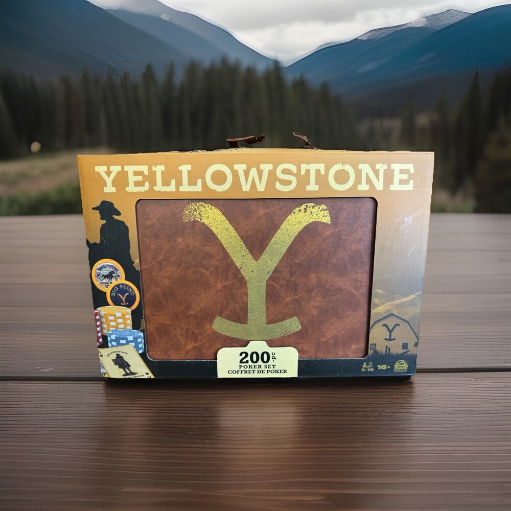 Yellowstone 200 Piece Poker Set with Yellowstone Playing Cards
